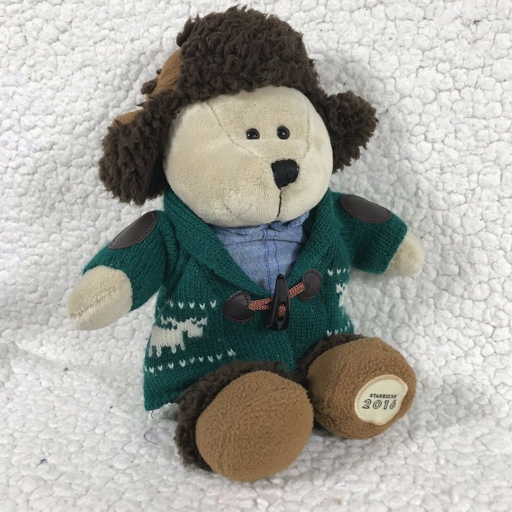 Starbucks Collectible Christmas 2016 Teddy Bear Winter Holiday Plush Toy